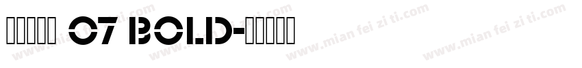 明朝英文体 07 Bold字体转换